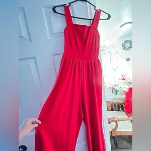 Elegant Red Jumpsuit